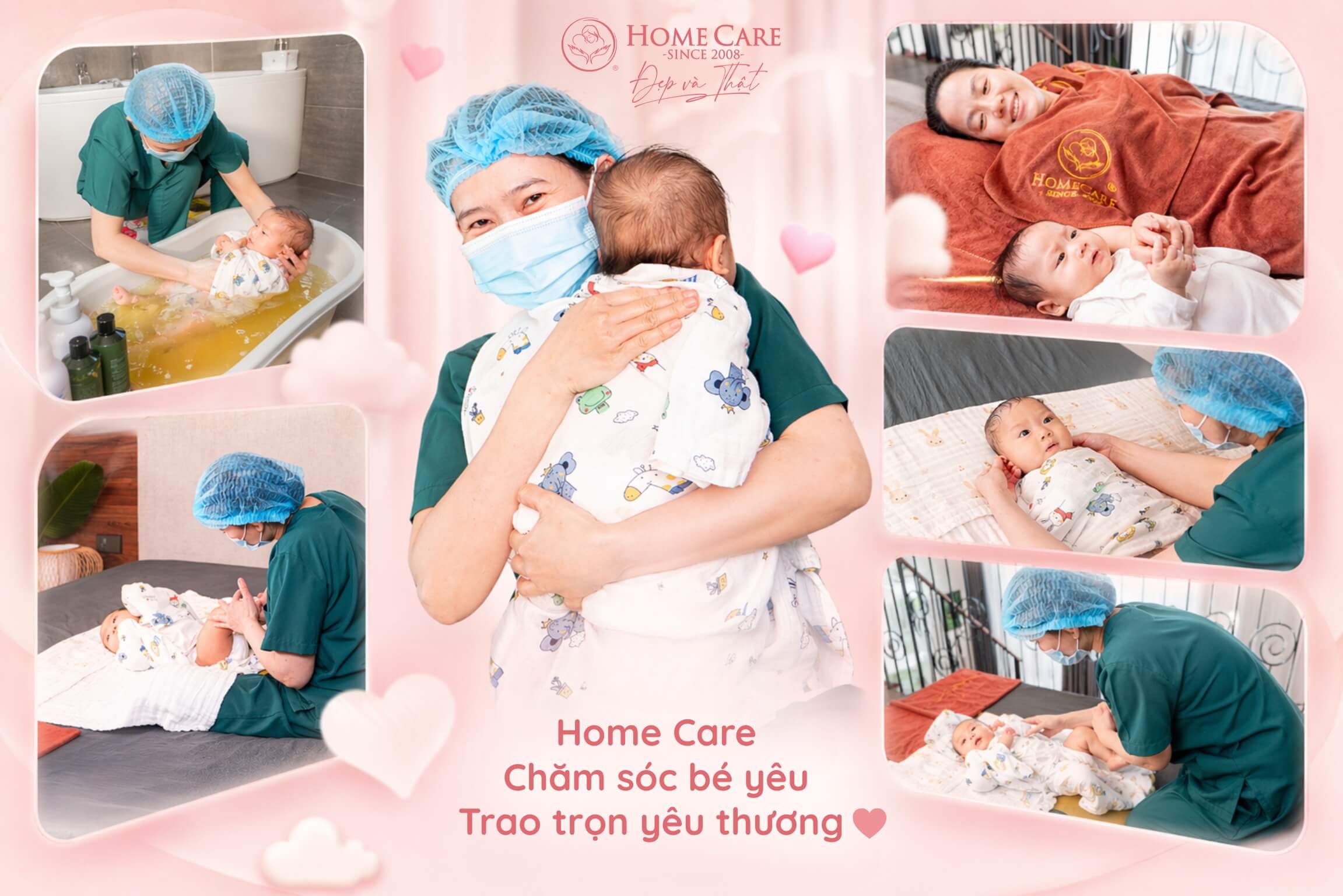 Bé được chăm sóc khoa học ngay từ những ngày đầu
