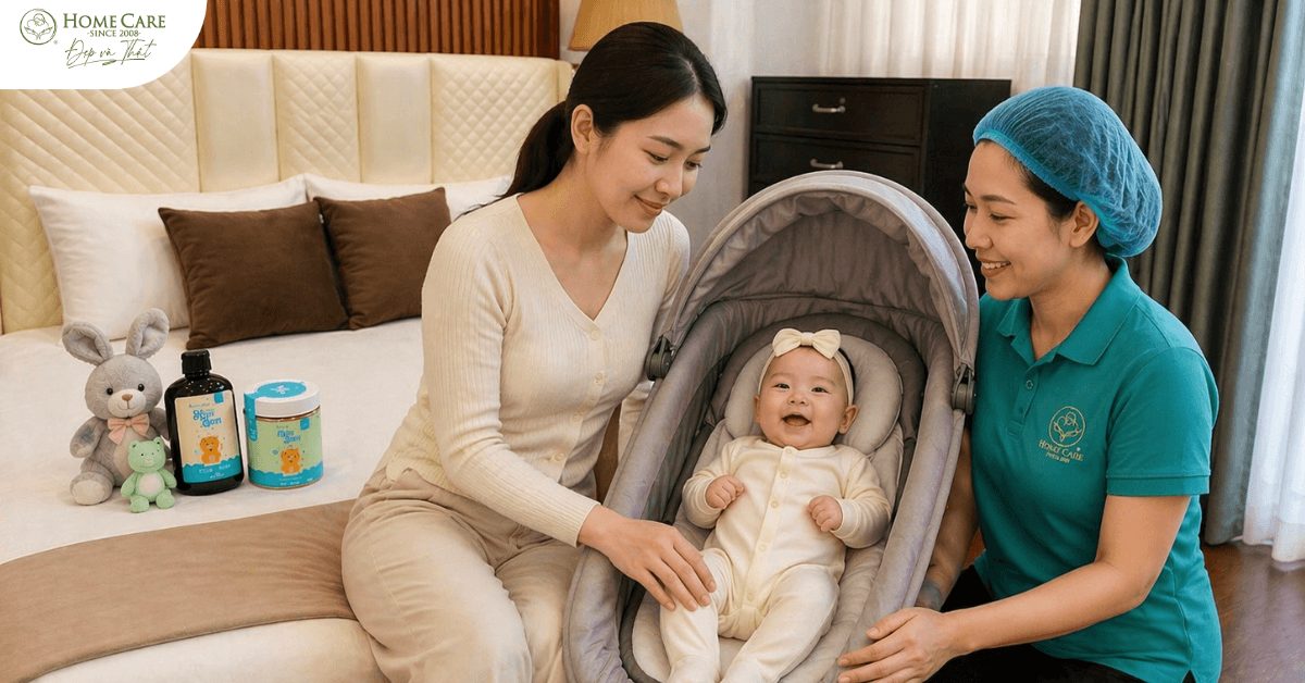 Đội ngũ điều dưỡng viên chăm sóc tận tình, đồng hành cùng mẹ 24/7