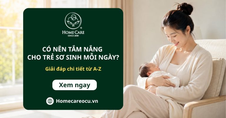 Có nên tắm nắng cho trẻ sơ sinh mỗi ngày?