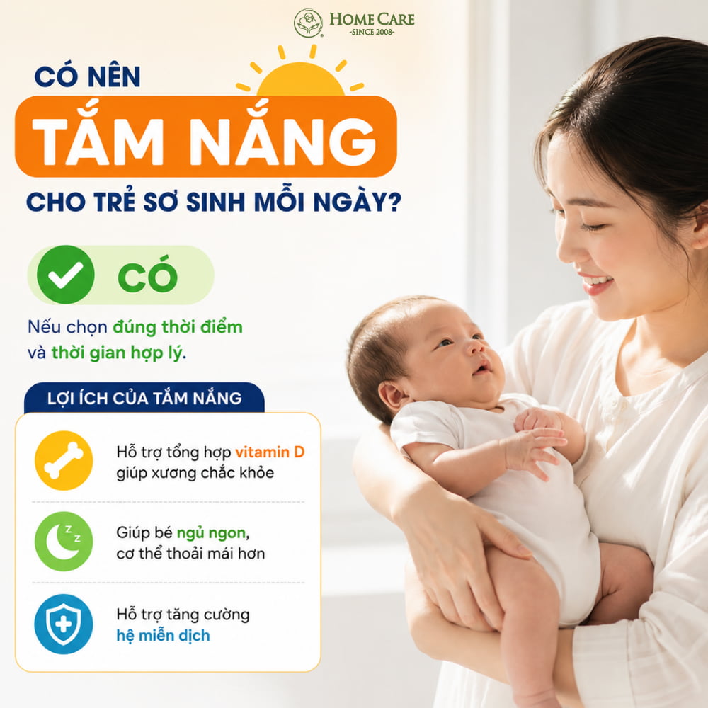 Giải đáp: Có nên tắm nắng cho trẻ mỗi ngày?
