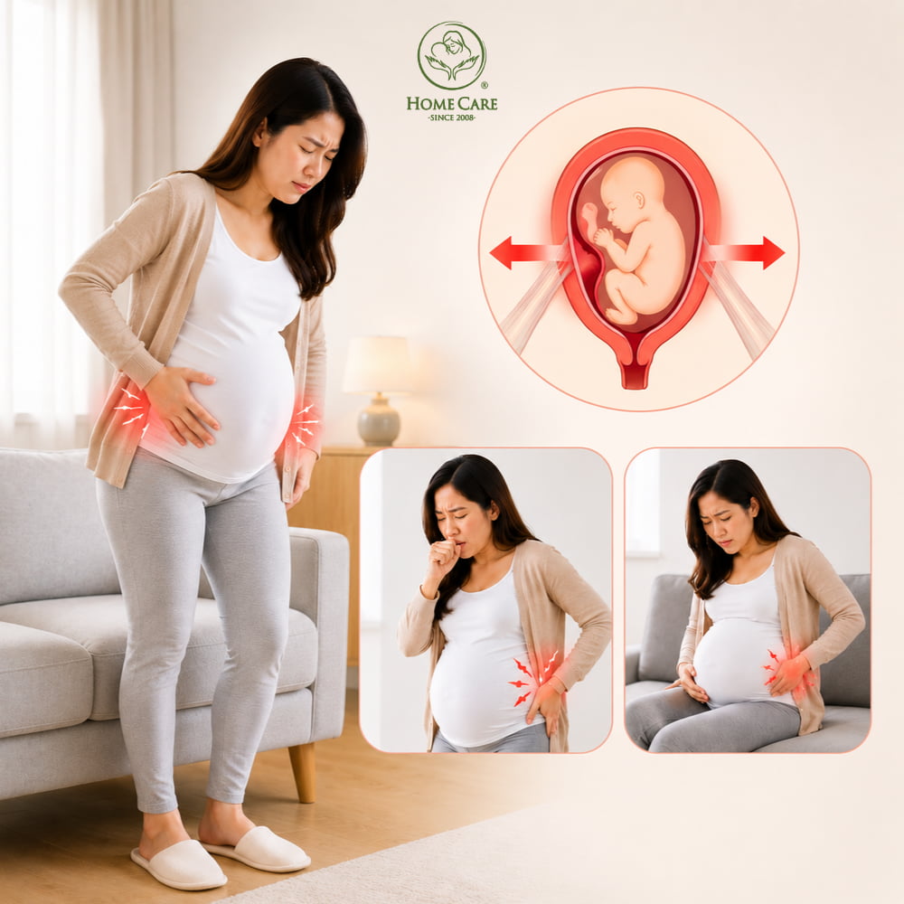 Dây chằng tử cung bị kéo căng