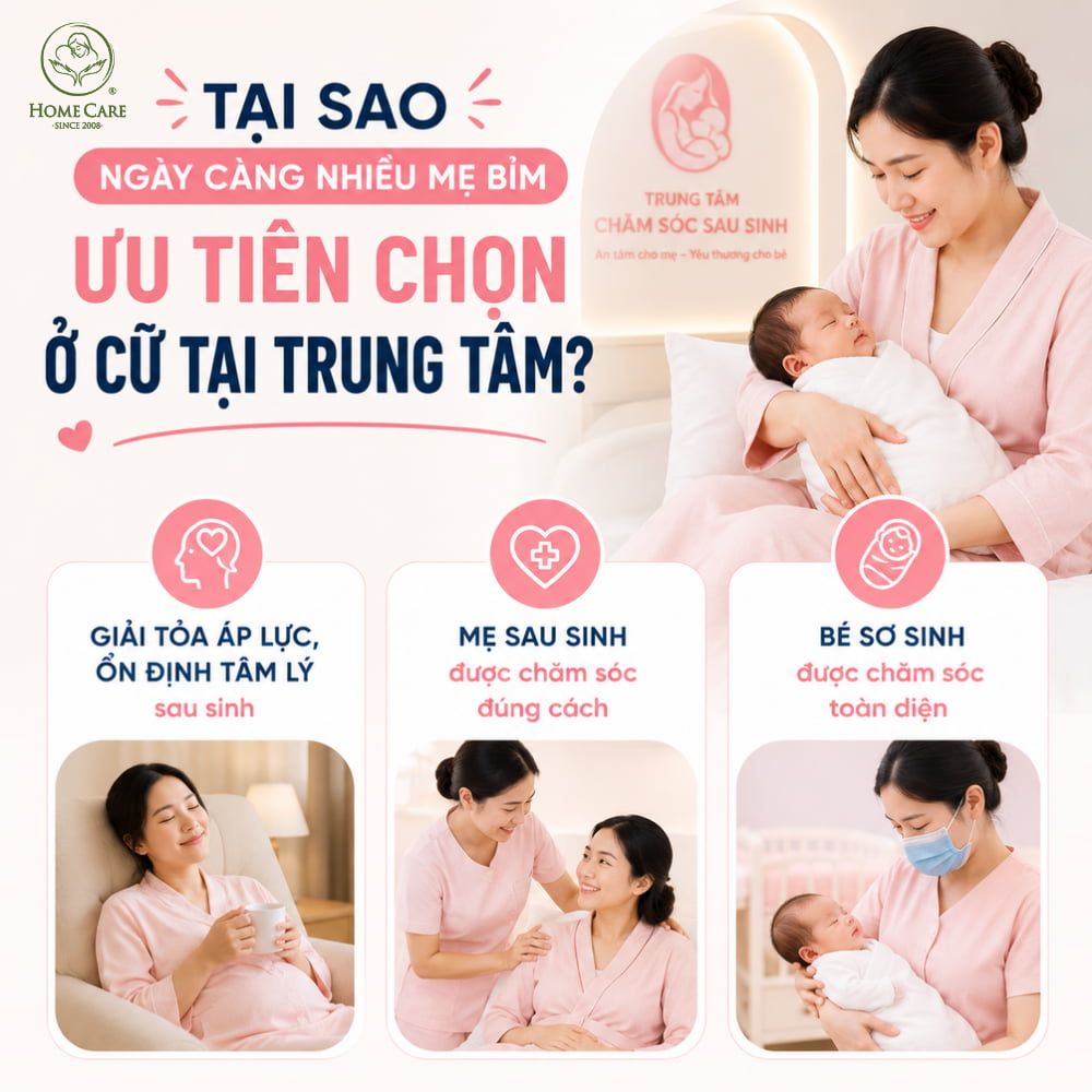 Tại sao ngày càng nhiều mẹ bỉm ưu tiên chọn ở cữ tại trung tâm?
