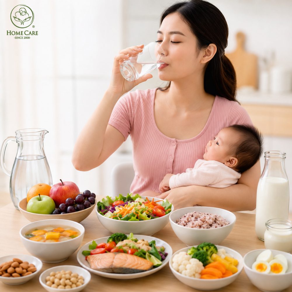 Uống đủ nước và xây dựng chế độ ăn uống khoa học