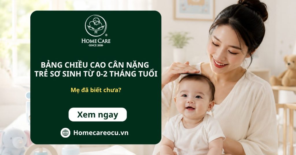 Cập nhật bảng chiều cao cân nặng trẻ sơ sinh từ 0-12 tháng tuổi chuẩn WHO
