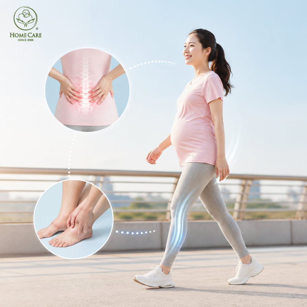Đi bộ giúp giảm đau lưng và phù nề chân tay
