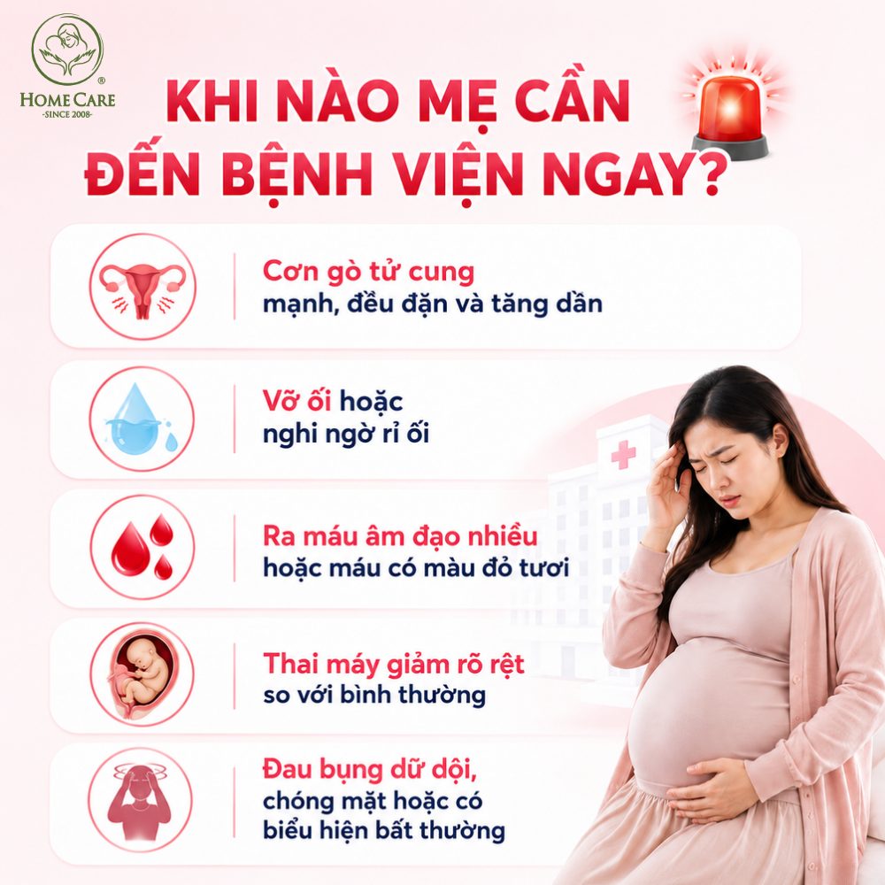 Khi nào mẹ bầu cần đến bệnh viện ngay?