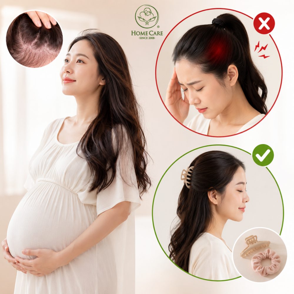 Không buộc tóc quá chặt