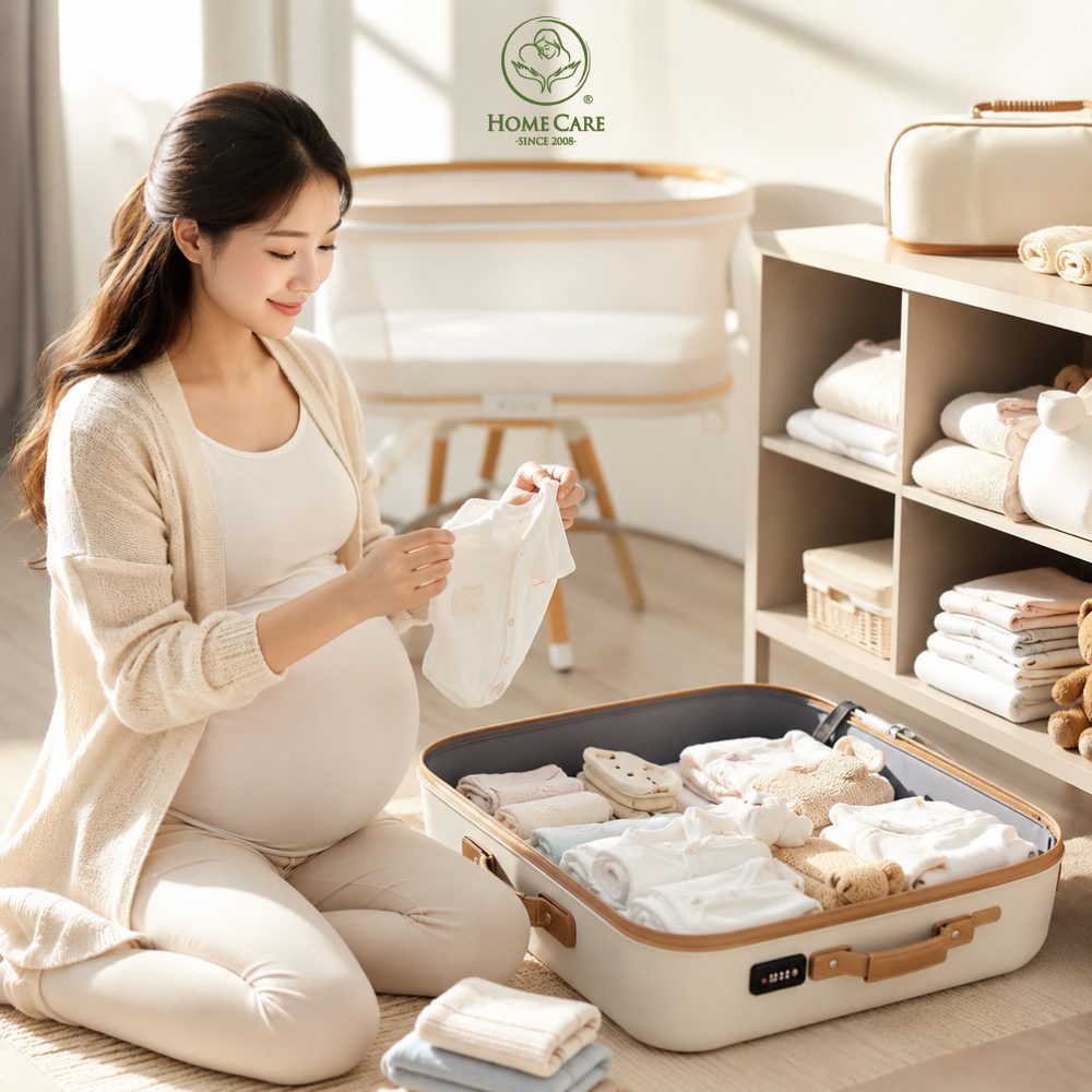 Chuẩn bị sẵn đồ dùng cần thiết trước khi đi sinh