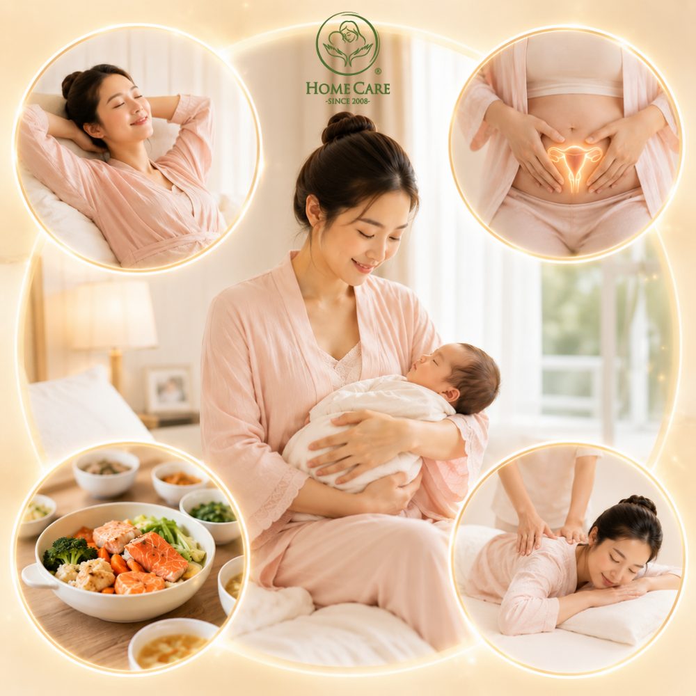 Ở cữ – Khoảng thời gian “vàng” để mẹ phục hồi và tái tạo năng lượng