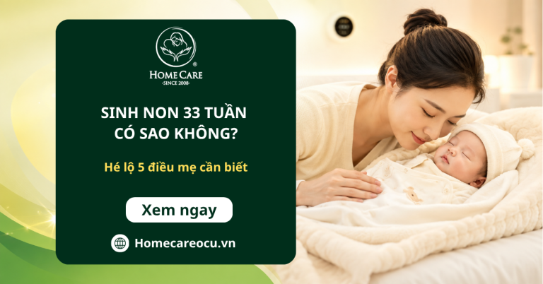 Sinh non 33 tuần có sao không? Hé lộ 5 điều mẹ cần biết