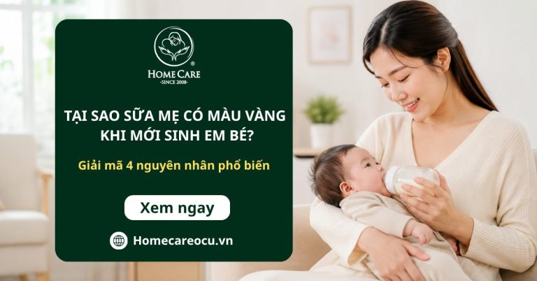 Tại sao sữa mẹ có màu vàng khi mới sinh em bé? Giải mã 4 nguyên nhân phổ biến