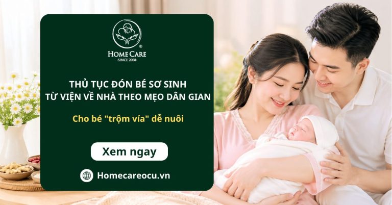Thủ tục đón bé sơ sinh từ viện về nhà theo kinh nghiệm dân gian