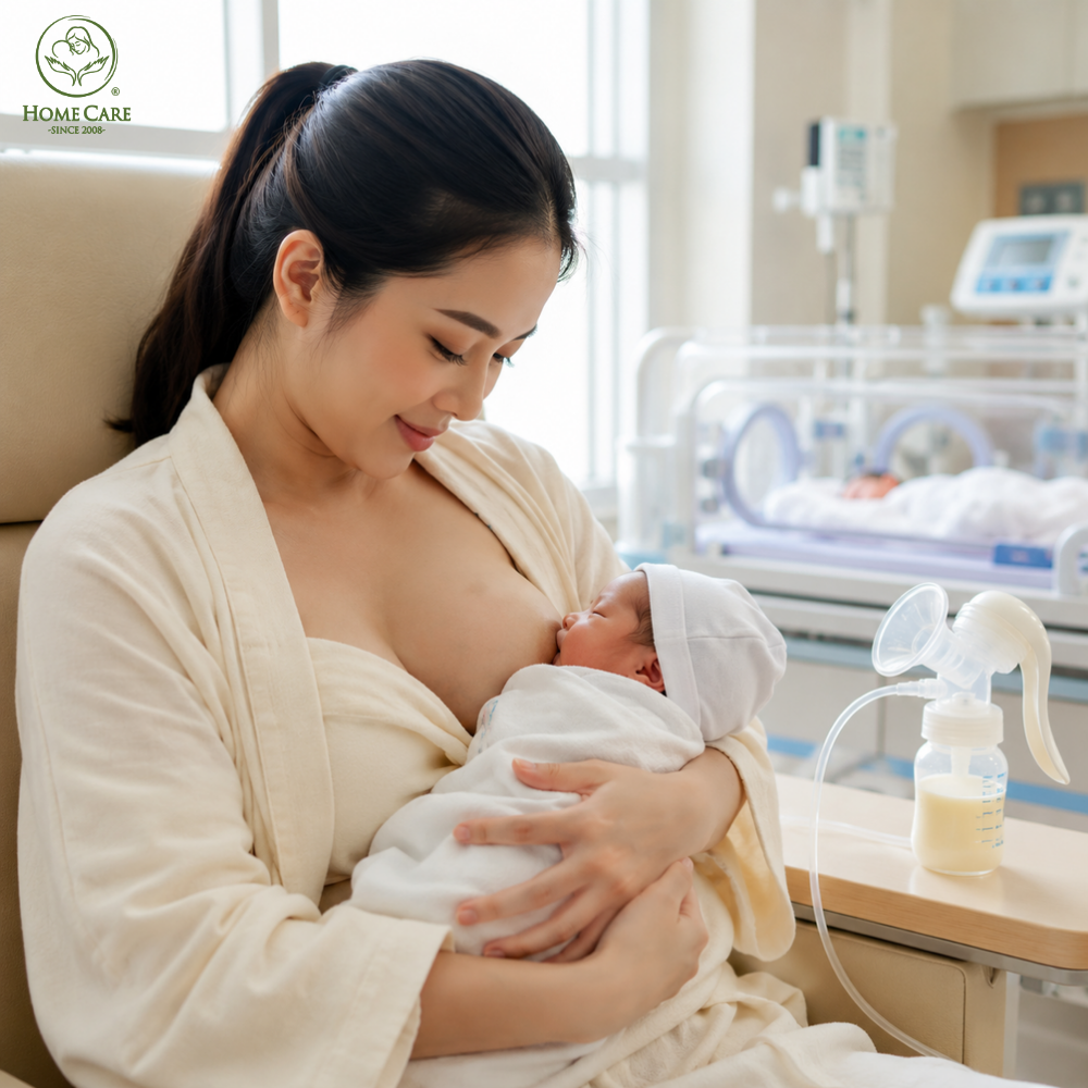 Ưu tiên nuôi con bằng sữa mẹ
